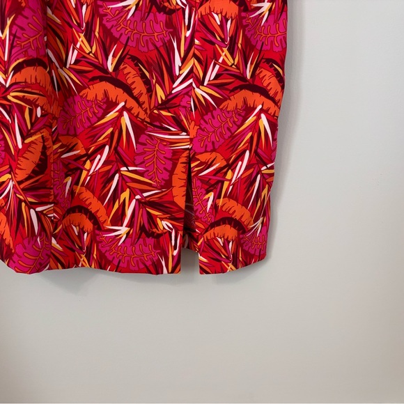 Clere - Vintage Tropical Pink and Orange Sleeveless Dress - size 12 - Picture 7 of 8